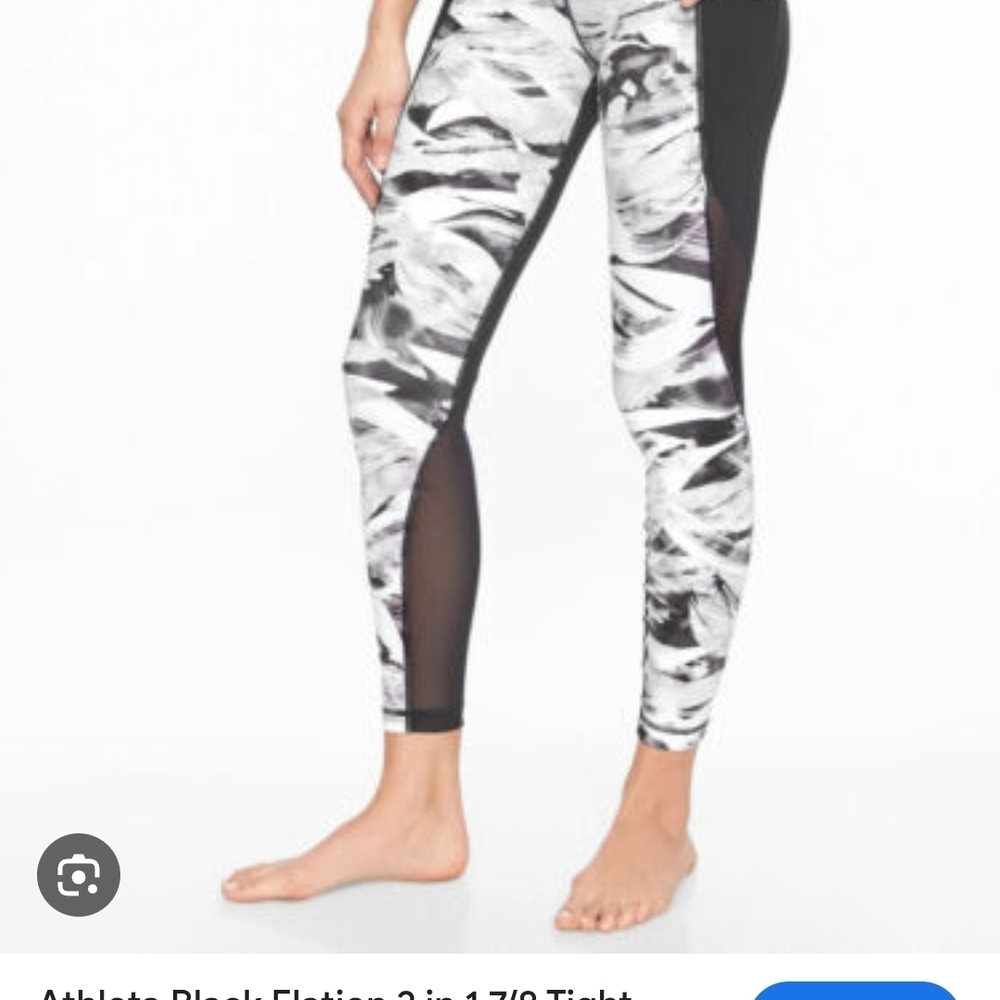 Athleta,Black and White Women's Leggings,Size M. - Picture 5 of 11